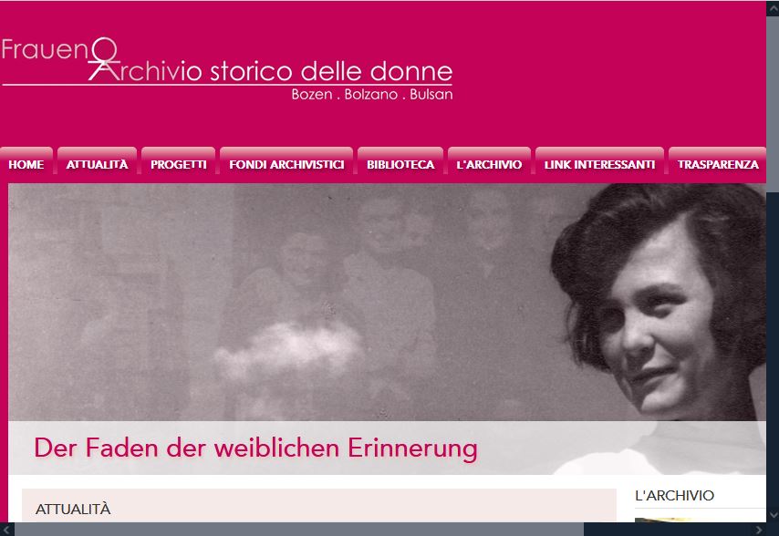 Archivio storico delle donne/ Frauenarchiv - Bolzano