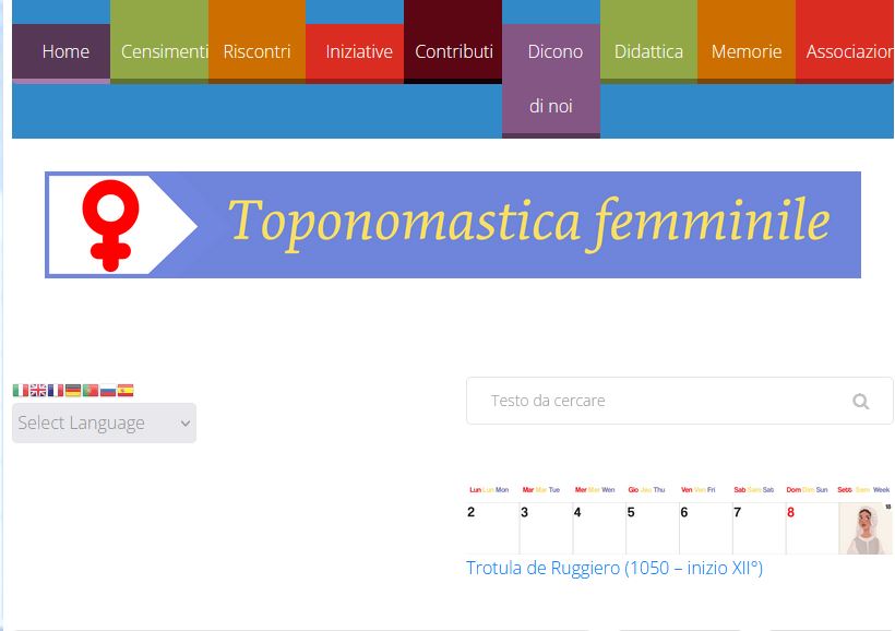 Toponomastica femminile